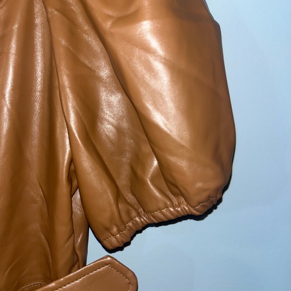 Sold- Lost + Wander Faux Vegan Leather Dress Size Large Skater Urban Style - Picture 4 of 6